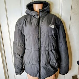 New Balance Men's Charcoal Puffer Jacket